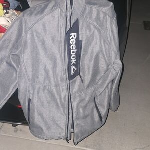 Reebok Heather Gray Full-Zip Jacket